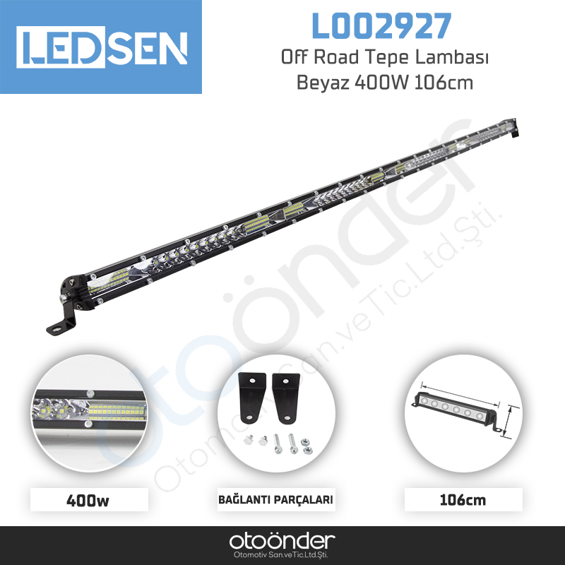 Off Road Tepe Lambası Beyaz 400W 106cm