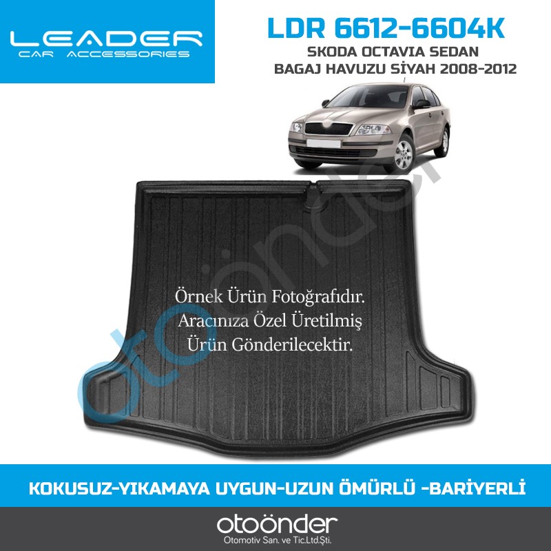 SKODA OCTAVIA SEDAN BAGAJ HAVUZU SİYAH 2005-2012