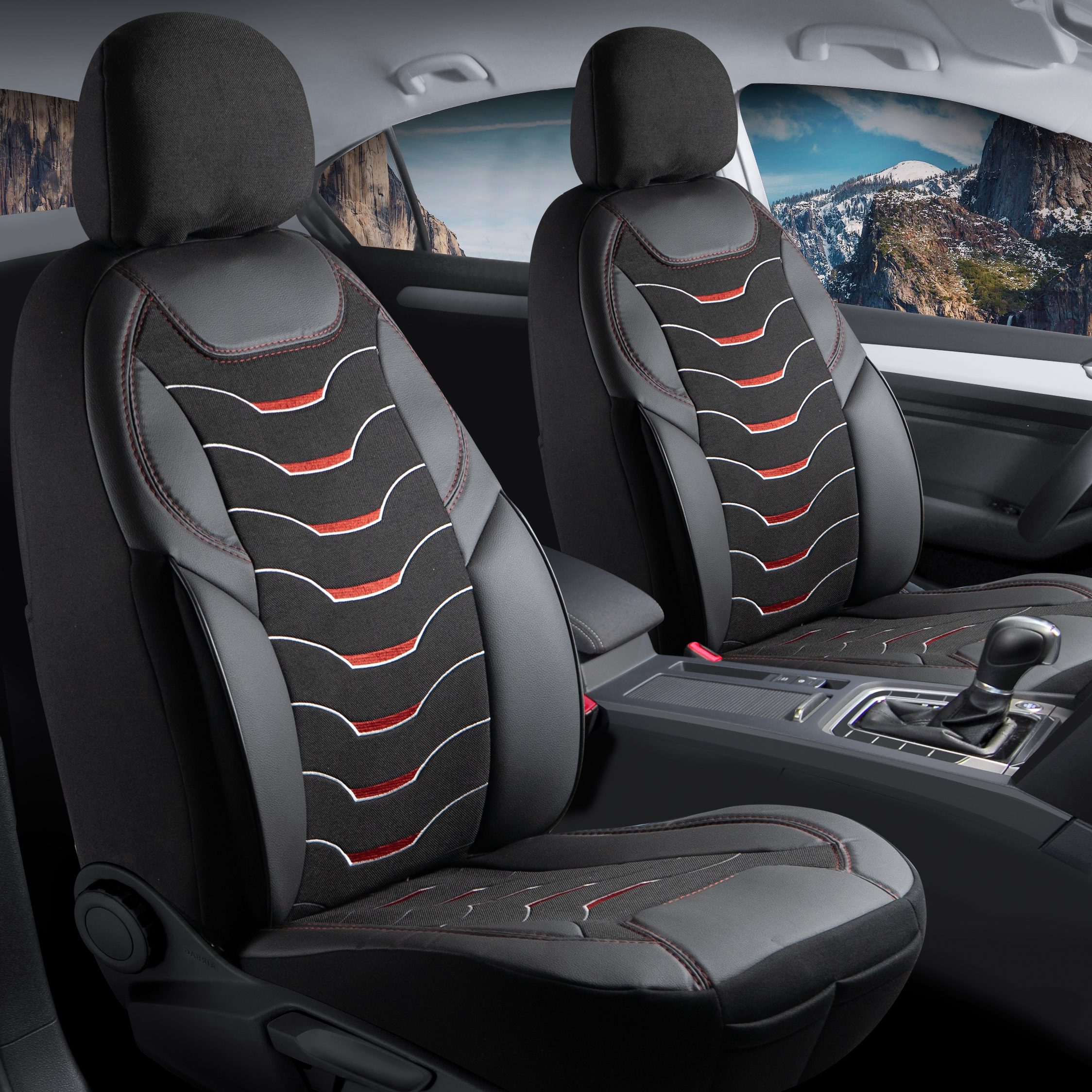 ERCİYES KETEN OTO KILIFI FERMUARLI. DARK SİYAH