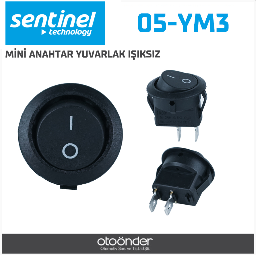 MİNİ ANAHTAR YUVARLAK IŞIKSIZ