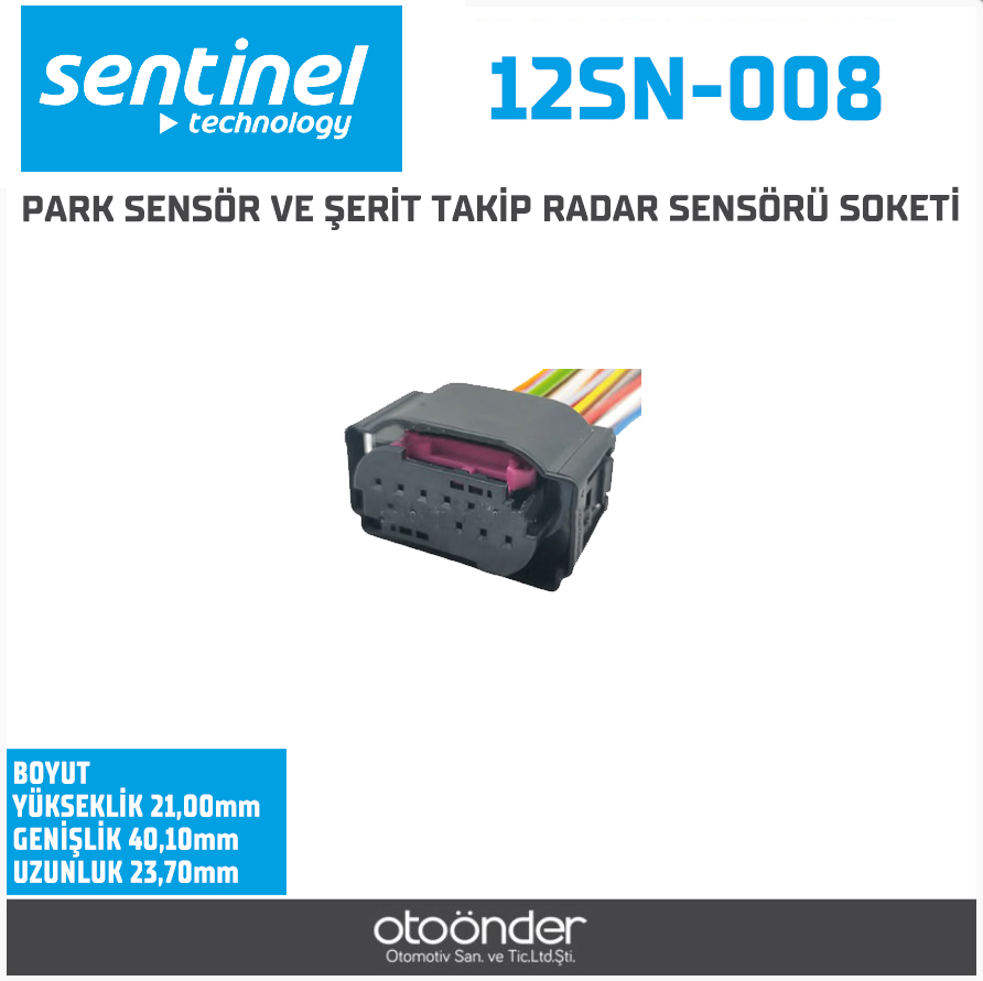 PARK SENSÖR VE ŞERİT TAKİP RADAR SENSÖRÜ SOKETİ. BMW MERCEDES