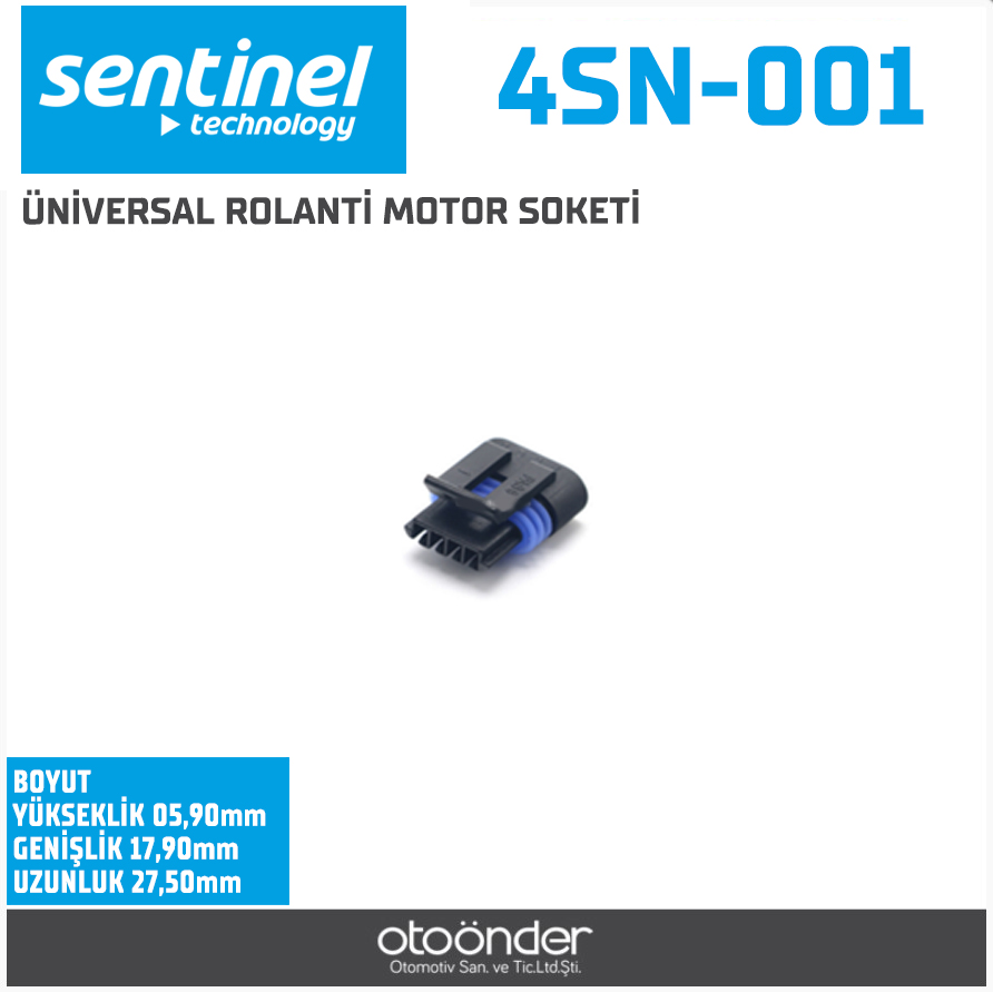 ROLANTİ MOTOR MAP SENSÖR SOKETİ[FIAT / OPEL / PEUGEOT / RENAULT]