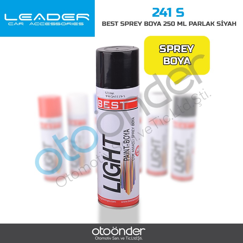 BEST SPREY BOYA 250ML PARLAK SİYAH