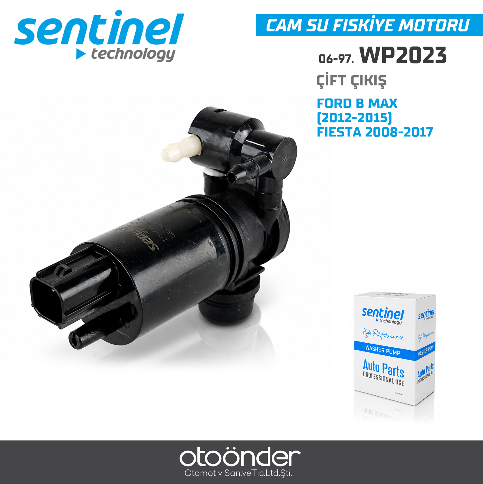 CAM SU FİSKİYE MOTORU ÇİFT ÇIKIŞ FORD B MAX(2012-2015) FIESTA 2008-2017