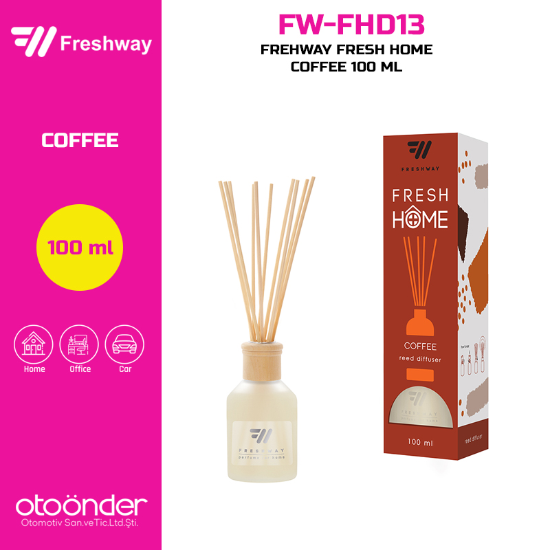 FRESH HOME 100ml Çubuklu Ortam Kokusu CoffeFresh Way