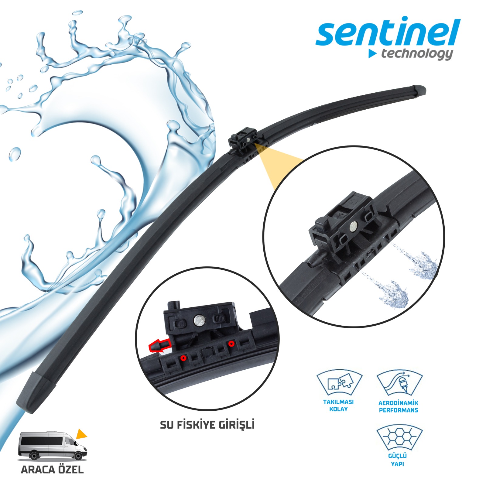 SÜPÜRGE TK ÖN M.BENZ : SPRİNTER (2019-) SU FİSKİYE. GİRİŞLİ 26"+24"