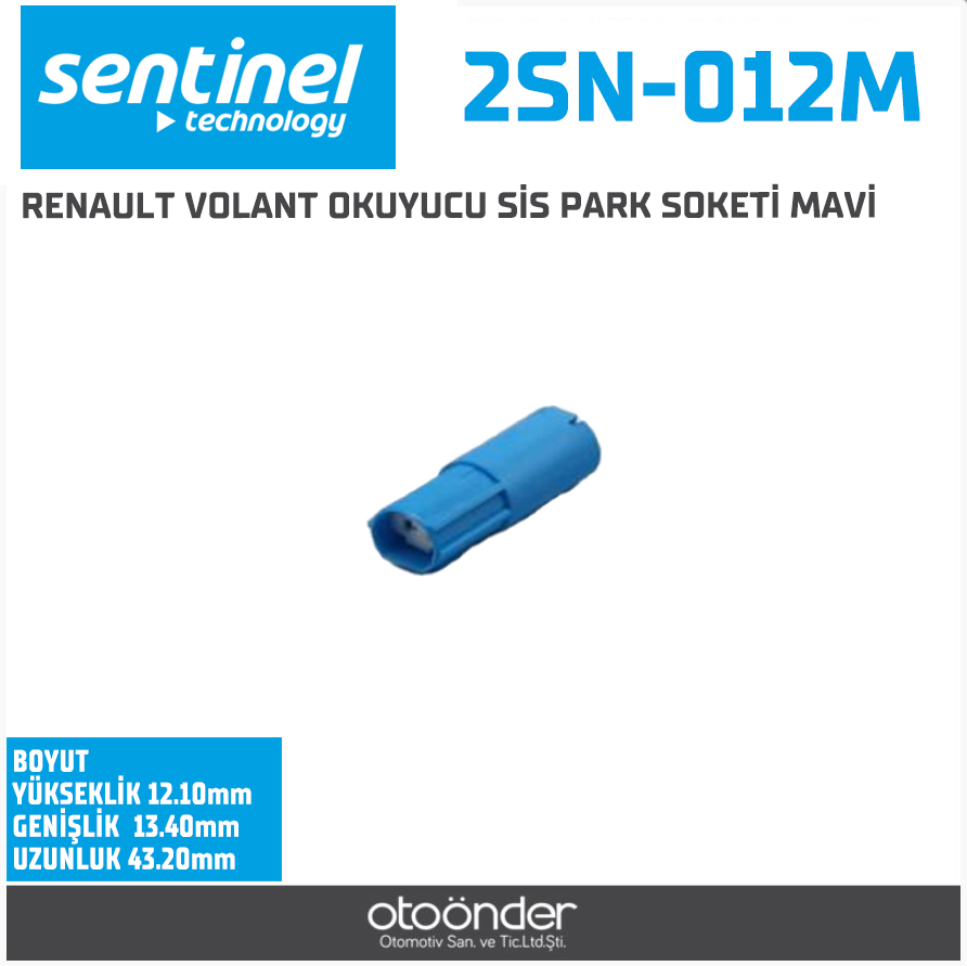 RENAULT VOLANT OKUYUCU SİS PARK SOKETİ MAVİ