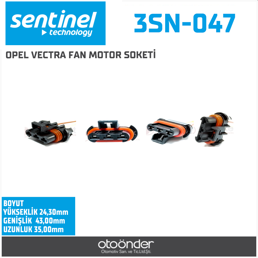 RADYATÖR FAN MOTOR SOKETİ[DODGE / FORD / GM / OPEL]