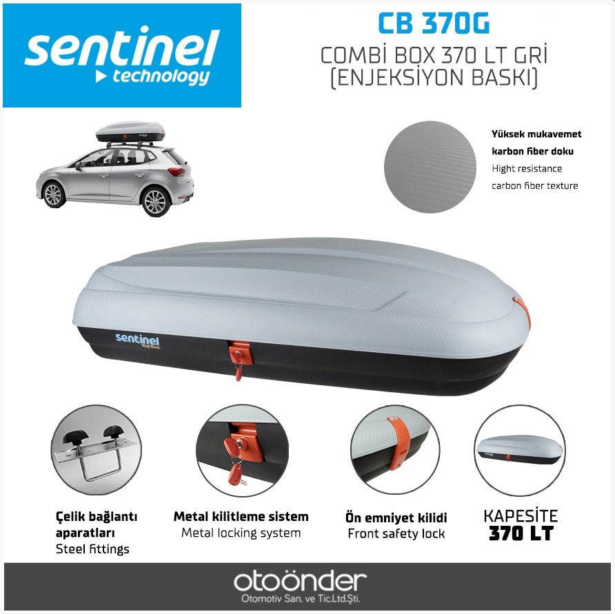 COMBİ BOX 370 LT GRİ (ENJEKSİYON BASKI)