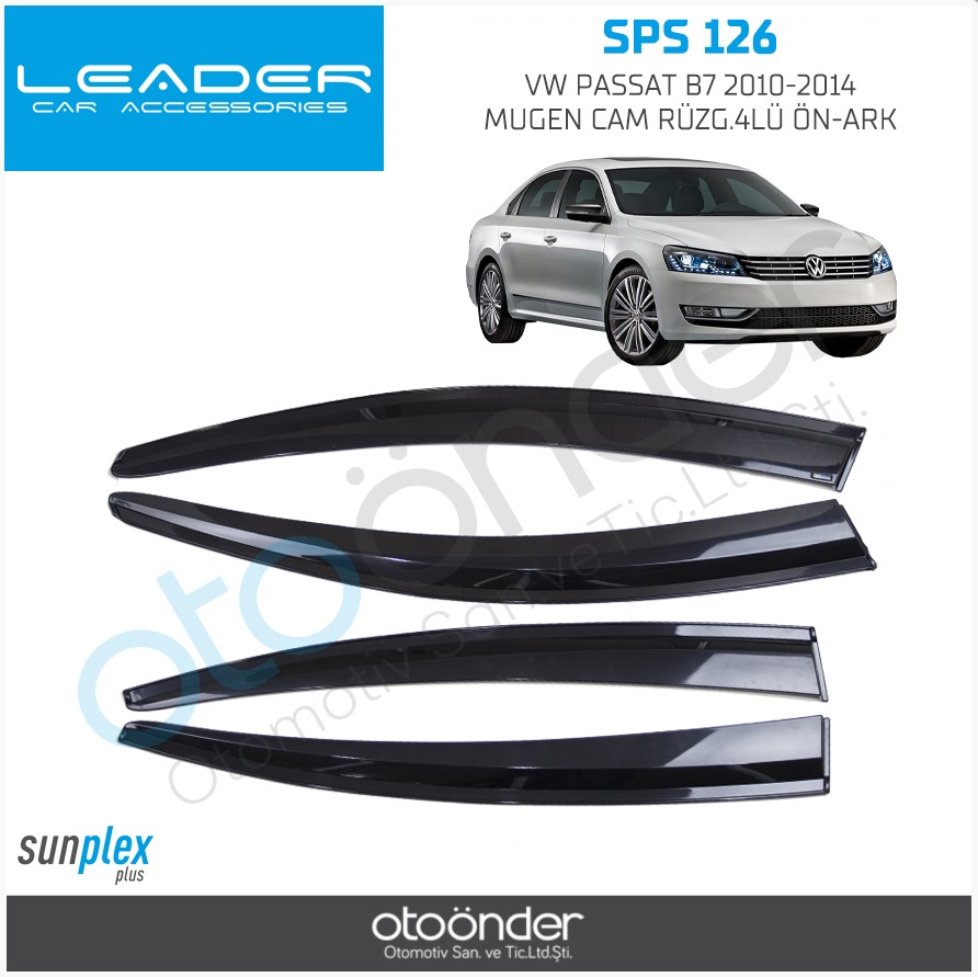 VW PASSAT B7 MUGEN CAM RÜZGARLIĞI 2010-2014 4Parça