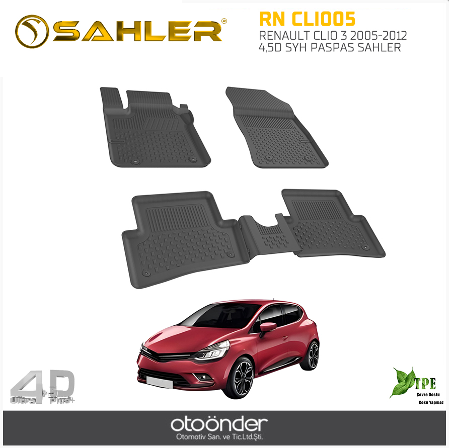 RENAULT CLIO 3 2005-2012 4,5D SYH PASPAS SAHLER