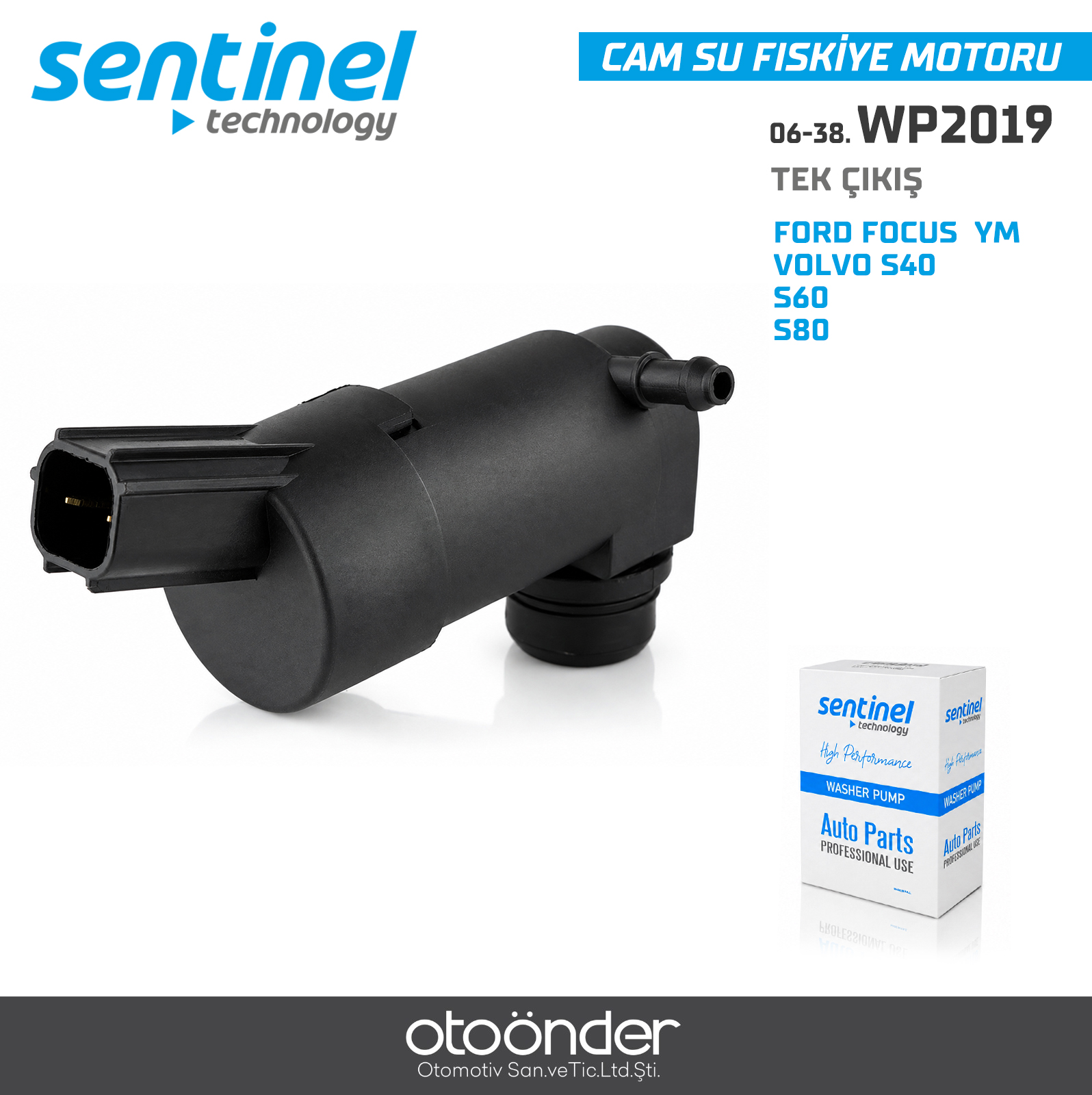 CAM SU FİSKİYE  MOTORU TEK ÇIKIŞ FORD FOCUS  YM VOLVO S40/S60/S80