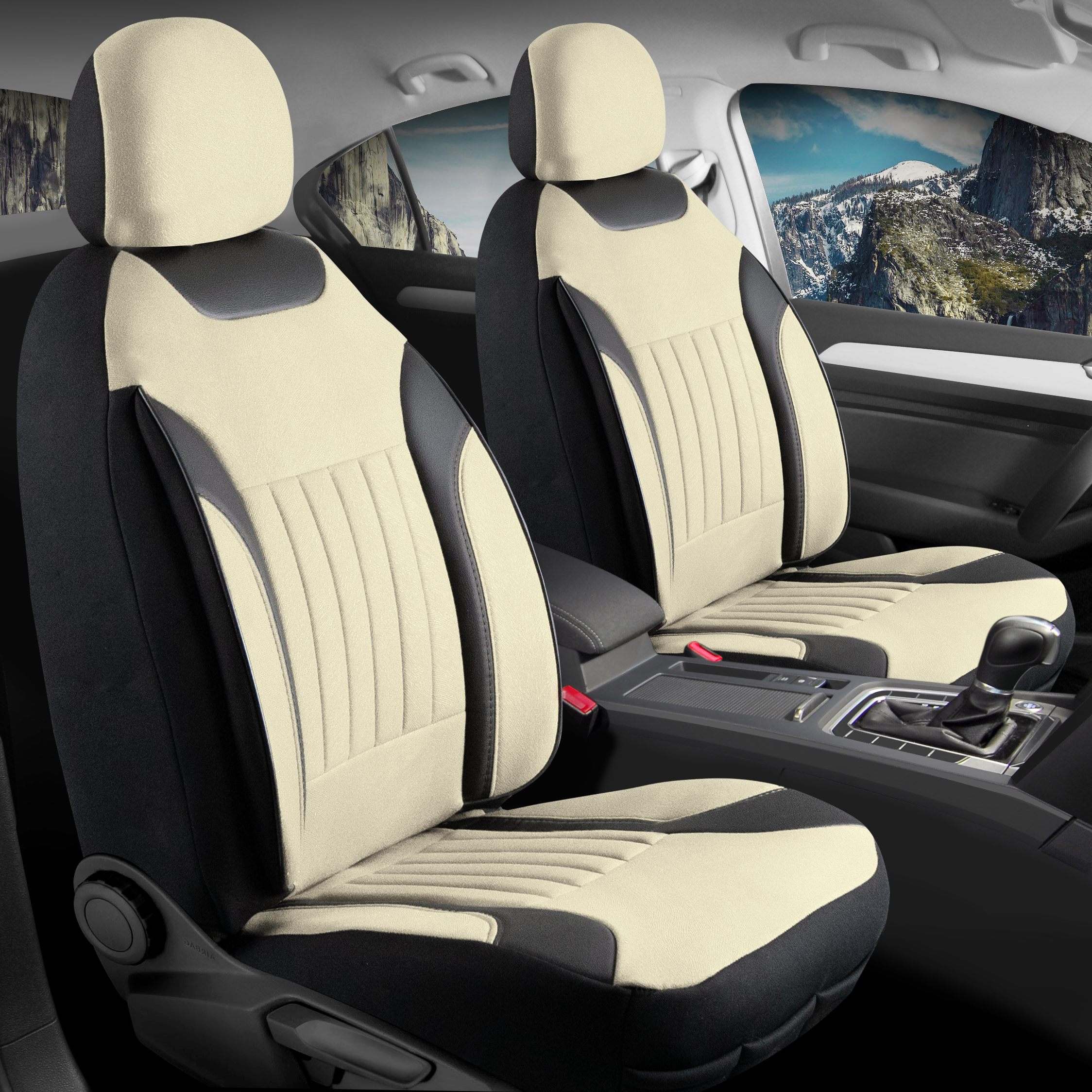 EDİTİON TAY TÜYÜ OTO KILIFI FERMUARLI. BEJ