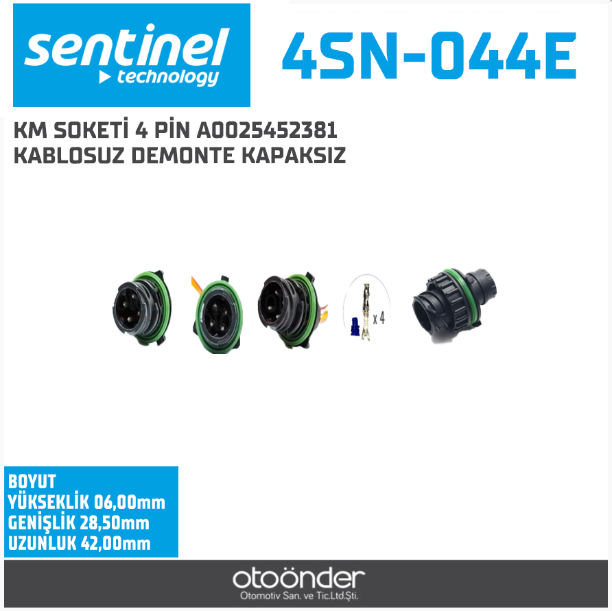 KİLOMETRE SOKETİ [A0025452381][DEMONTE][BMC / MAN/ MITSUBISHI]