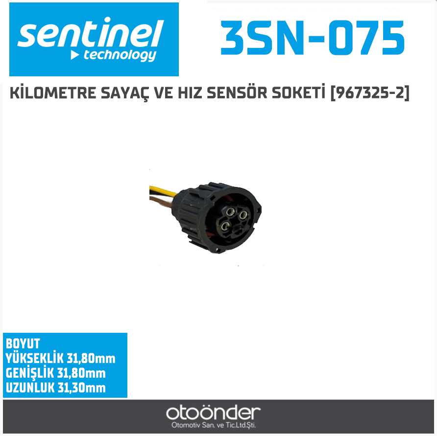 KİLOMETRE SAYAÇ VE HIZ SENSÖR SOKETİ [967325-2]