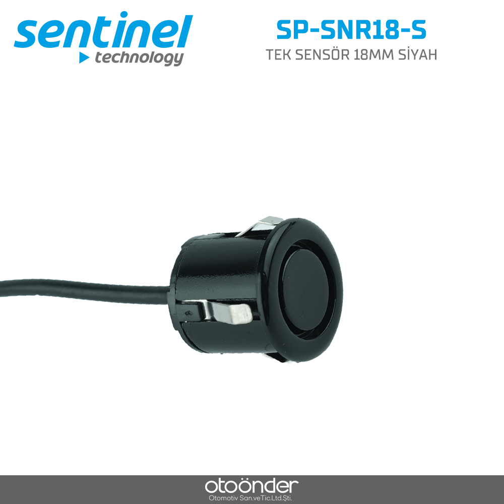 TEK SENSÖR 18MM SİYAH