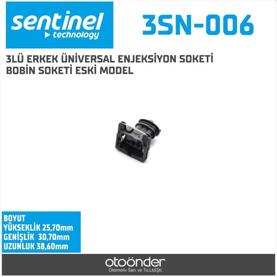 ENJEKTÖR, BOBİN, HIZ SENSÖR SOKETİ