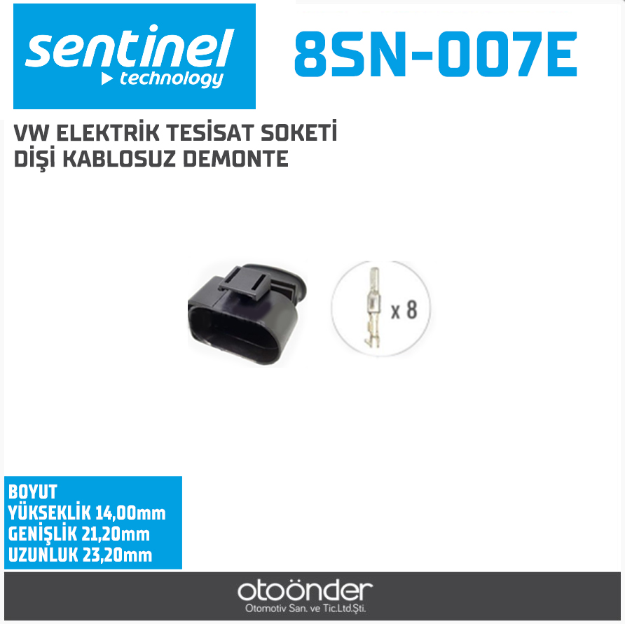FAR, GAZ KELEBEĞİ SOKETİ [DİŞİ][DEMONTE][AUDI / SEAT / SKODA / VOLKSWAGEN]
