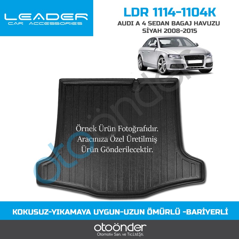 AUDI A 4 SEDAN BAGAJ HAVUZU SİYAH 2008-2015