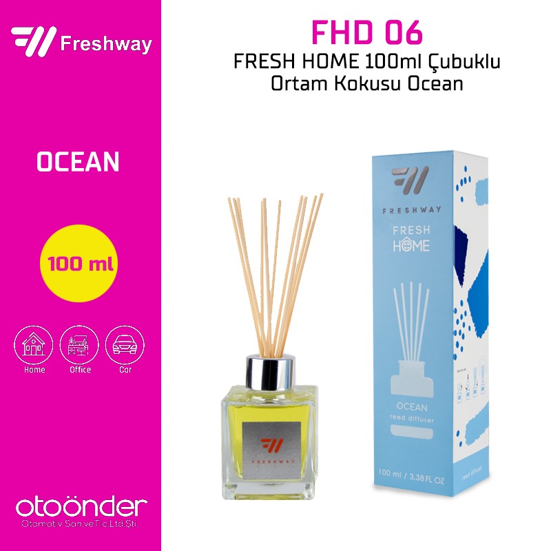 FRESH HOME 100ml Çubuklu Ortam Kokusu Ocean. Fresh Way