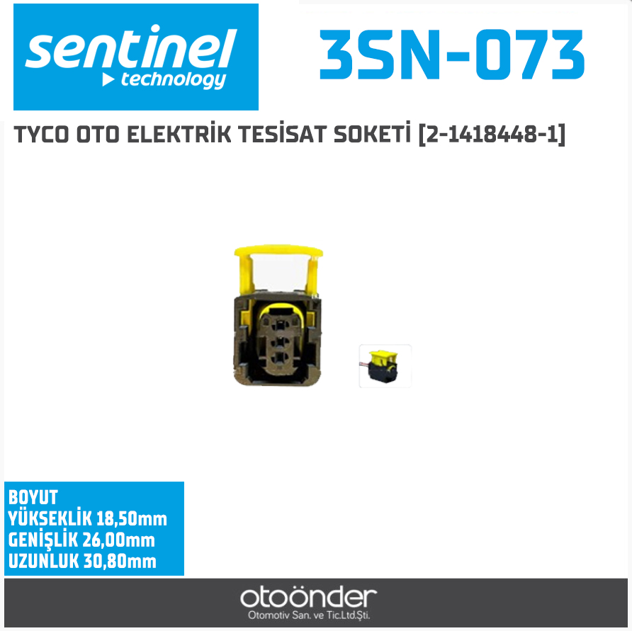 TYCO OTO ELEKTRİK TESİSAT SOKETİ [2-1418448-1]