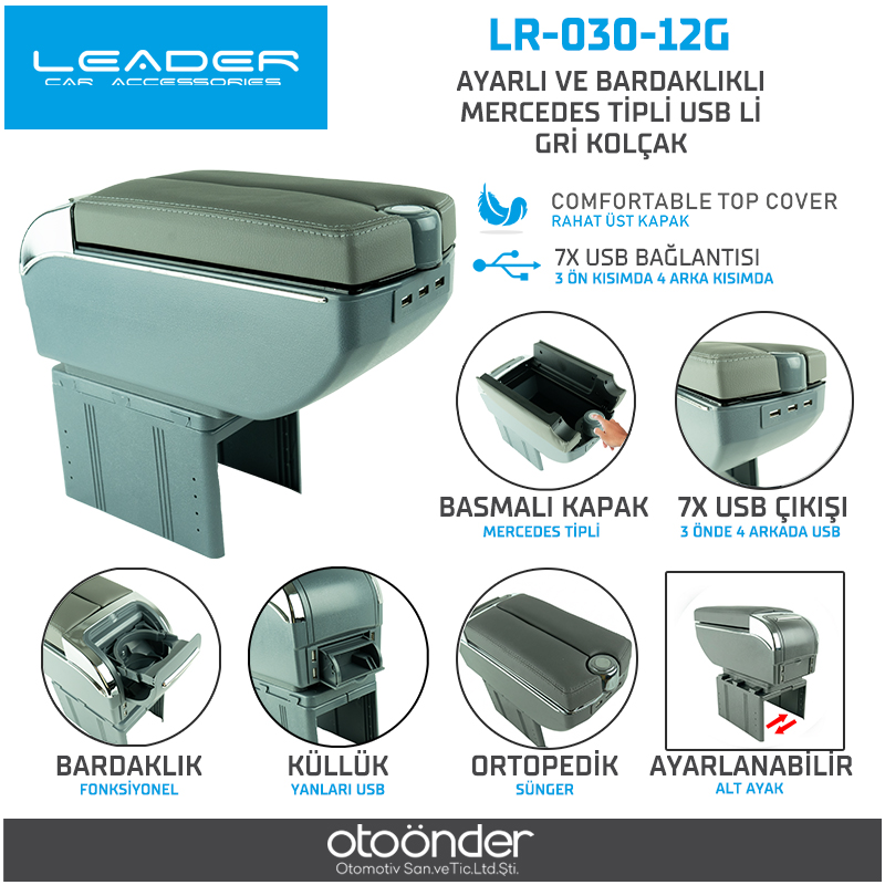 KOL DAYAMA ÇOK FONKSİYONLU GRİ