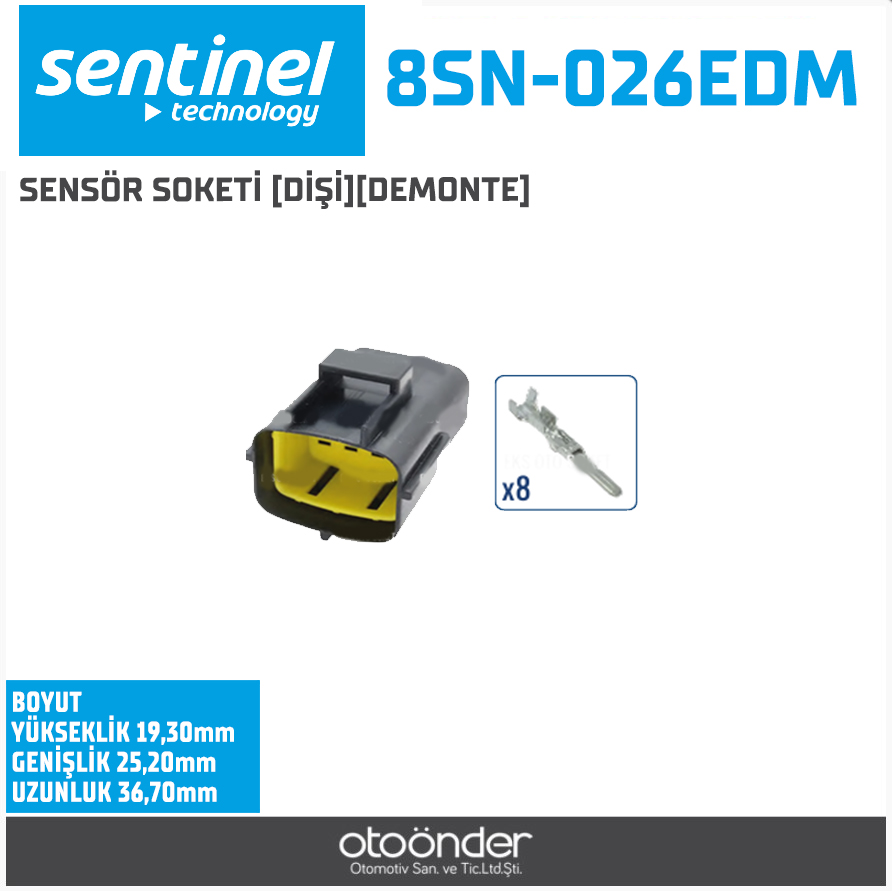 SENSÖR SOKETİ [DİŞİ][DEMONTE]
