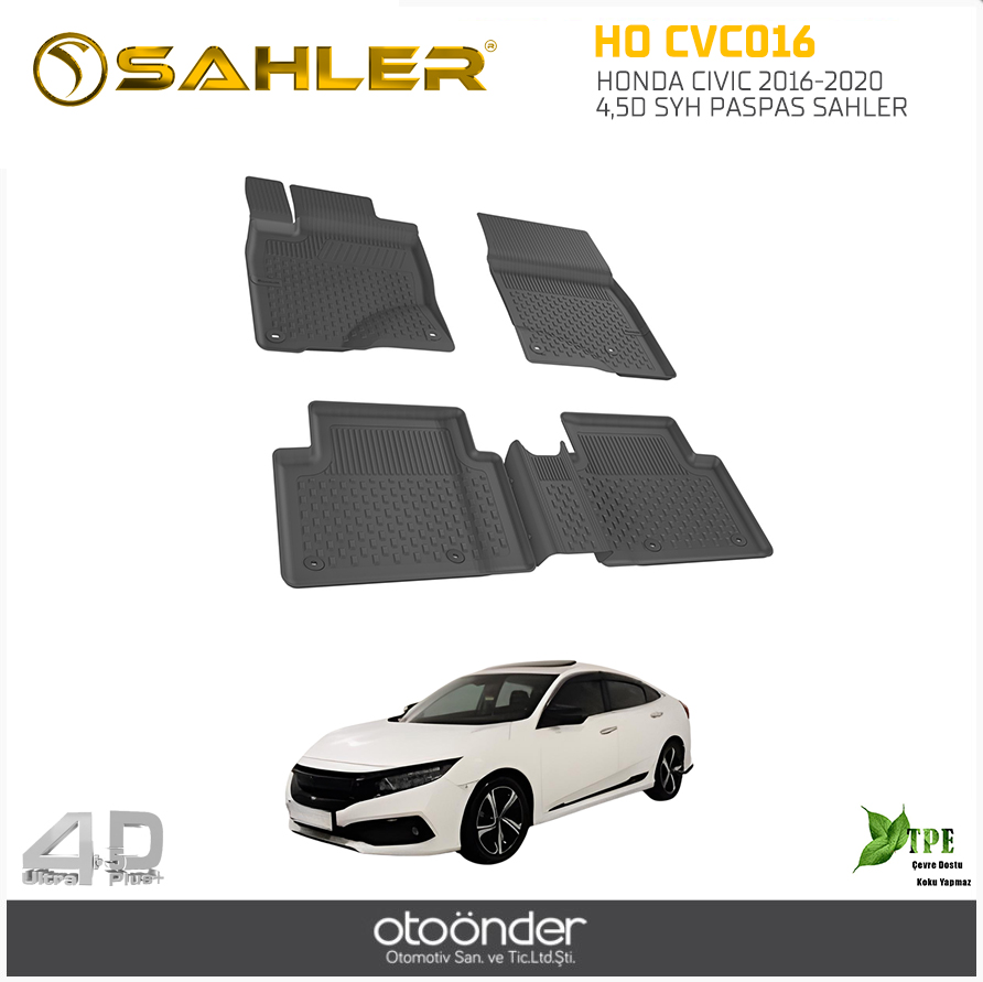 HONDA CIVIC 2016-2020 4,5D SYH PASPAS SAHLER