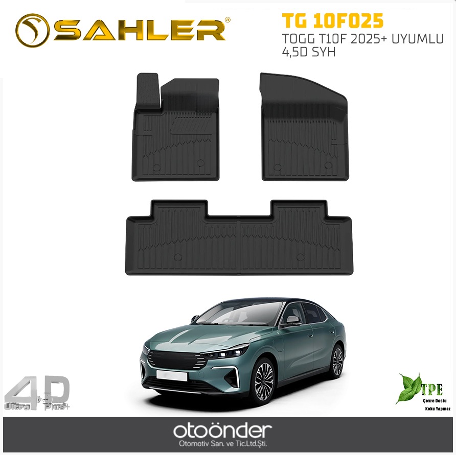 TOGG T10F 2025+ UYUMLU 4,5D SYH PASPAS SAHLER