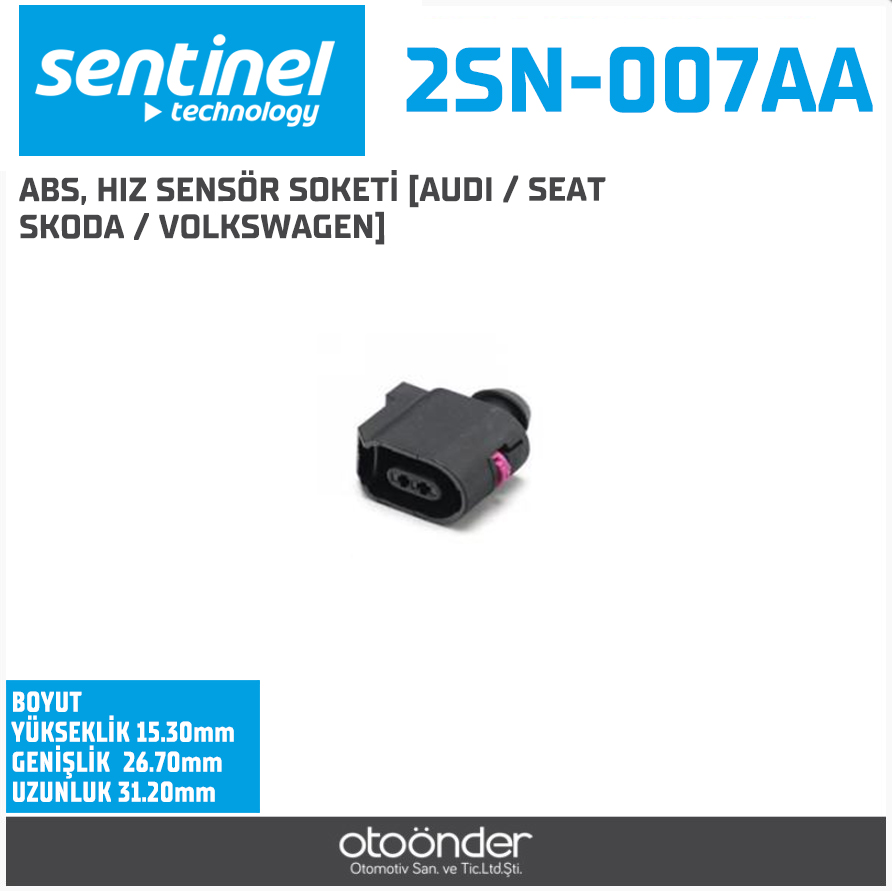 ABS, HIZ SENSÖR SOKETİ [AUDI / SEAT / SKODA /. VOLKSWAGEN]