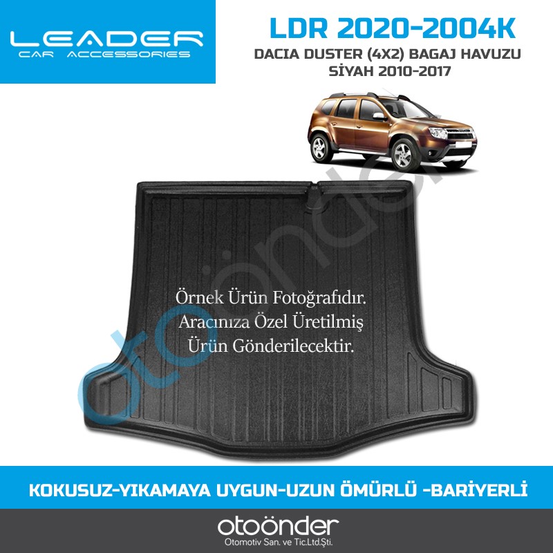 DACIA DUSTER  (4X2) BAGAJ HAVUZU SİYAH 2010-2017