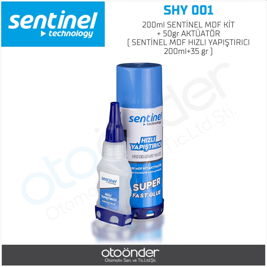 SENTİNEL MDF HIZLI YAPIŞTIRICI 200ml+35 gr