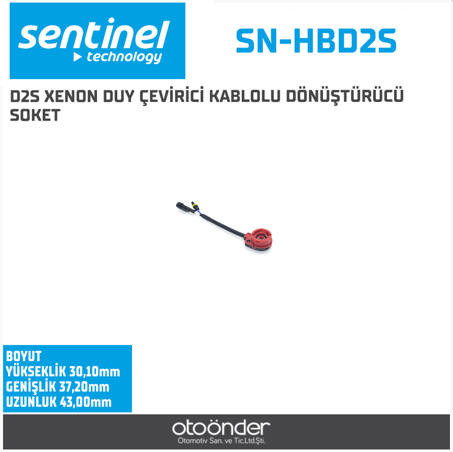 D2S XENON DUY ÇEVİRİCİ KABLOLU DÖNÜŞTÜRÜCÜ SOKET