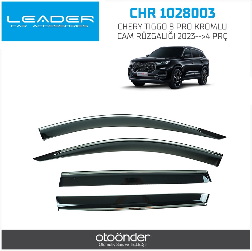 CHERY TIGGO 8 PRO KROMLU CAM RÜZGALIĞI 2023-->4PRÇ