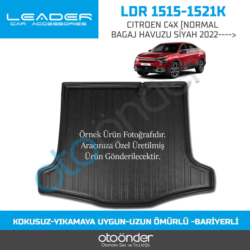 CITROEN C4X (NORMAL )BAGAJ HAVUZU SİYAH 2022---->