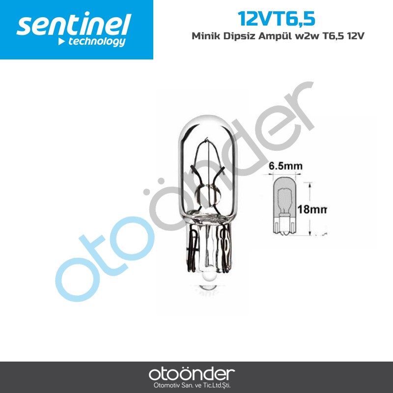 Minik Dipsiz Ampül w2w T6,5 12V