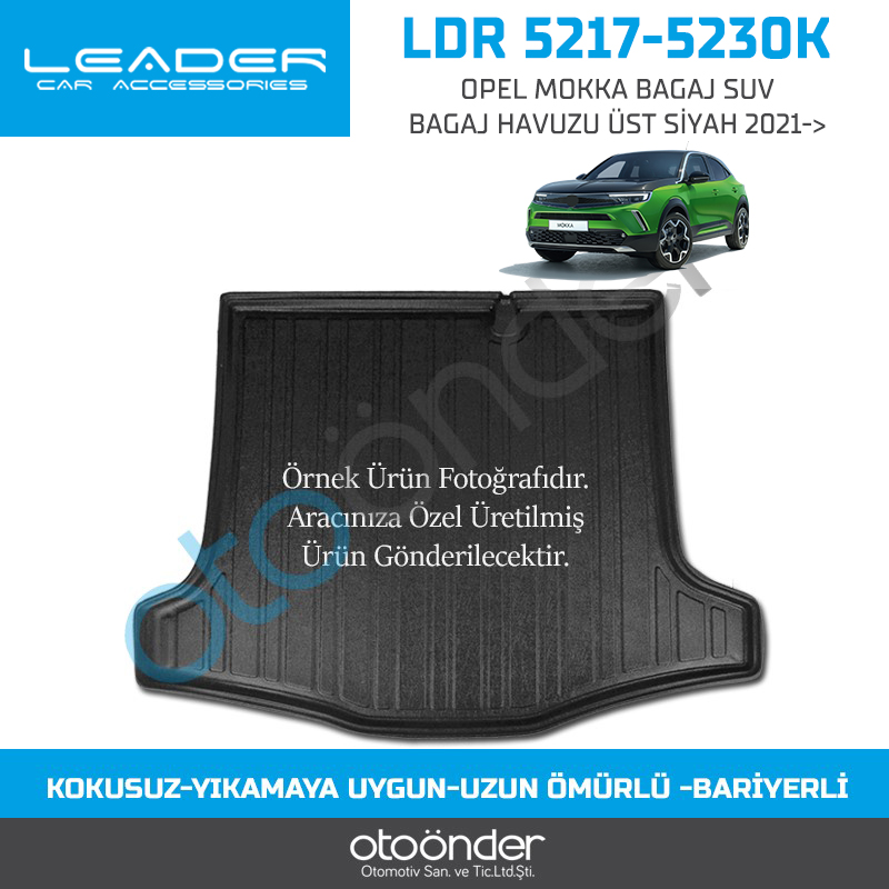 OPEL MOKKA BAGAJ SUV BAGAJ HAVUZU ÜST SİYAH 2021->