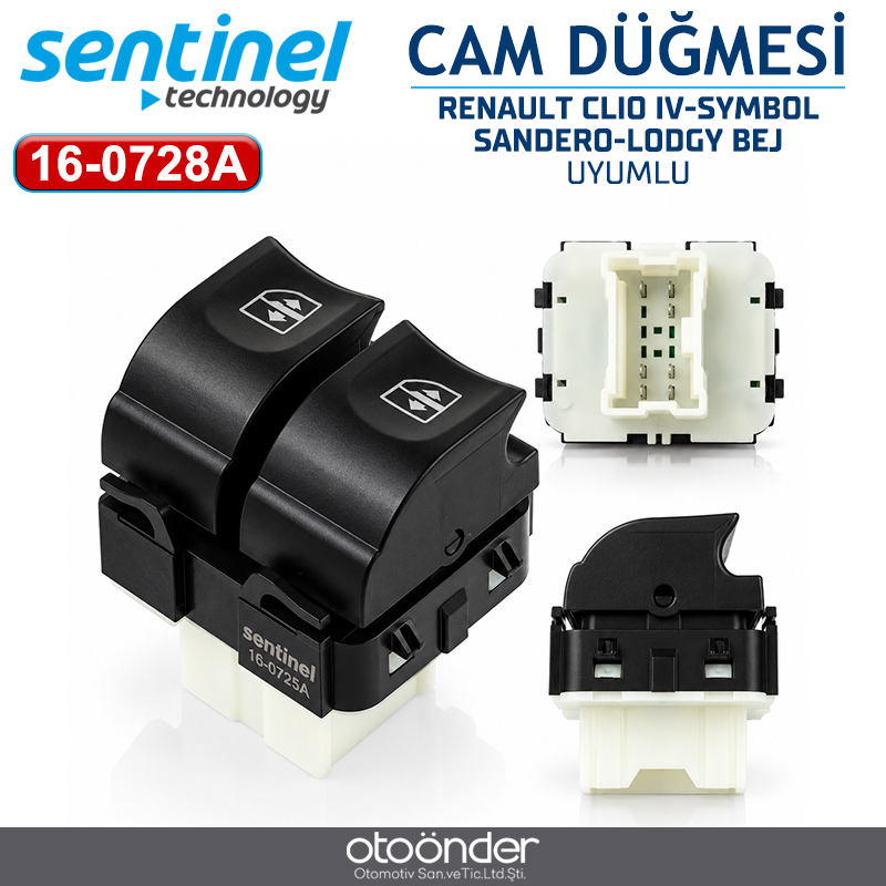 CAM ANAHTARI RENAULT CLIO IV-SYMBOL-SANDERO-LODGYBEJ-BEYAZ IŞIK SOL 7 FİŞ