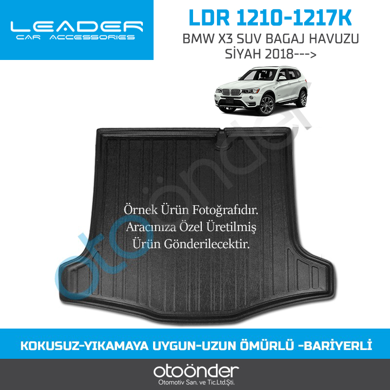 BMW X3 SUV BAGAJ HAVUZU SİYAH 2018--->