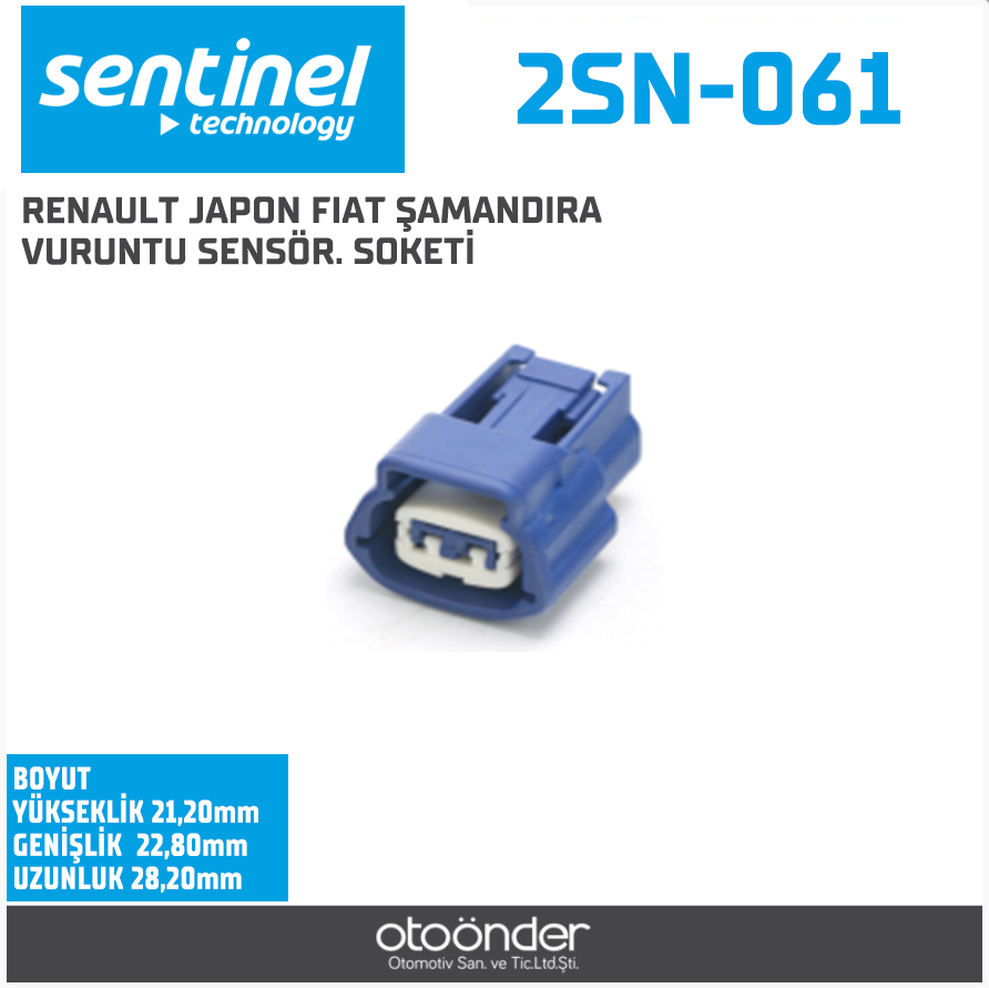RENAULT JAPON FIAT ŞAMANDIRA  VURUNTU SENSÖR. SOKETİ