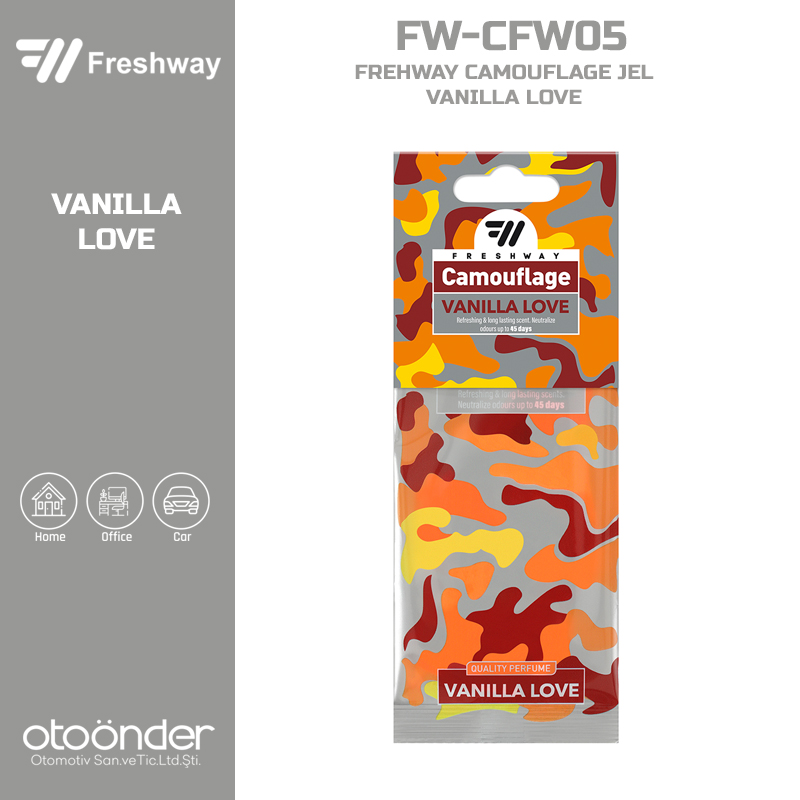 DRY CAMOUFLAGE Kağıt Koku Vanilla LoveFresh Way