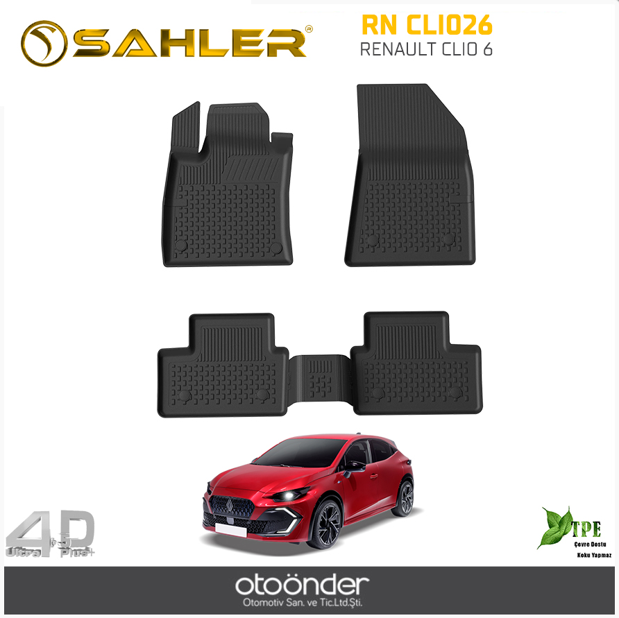 RENAULT CLIO 6 SAHLER PASPAS SİYAH  2026--->SAHLER PASPAS