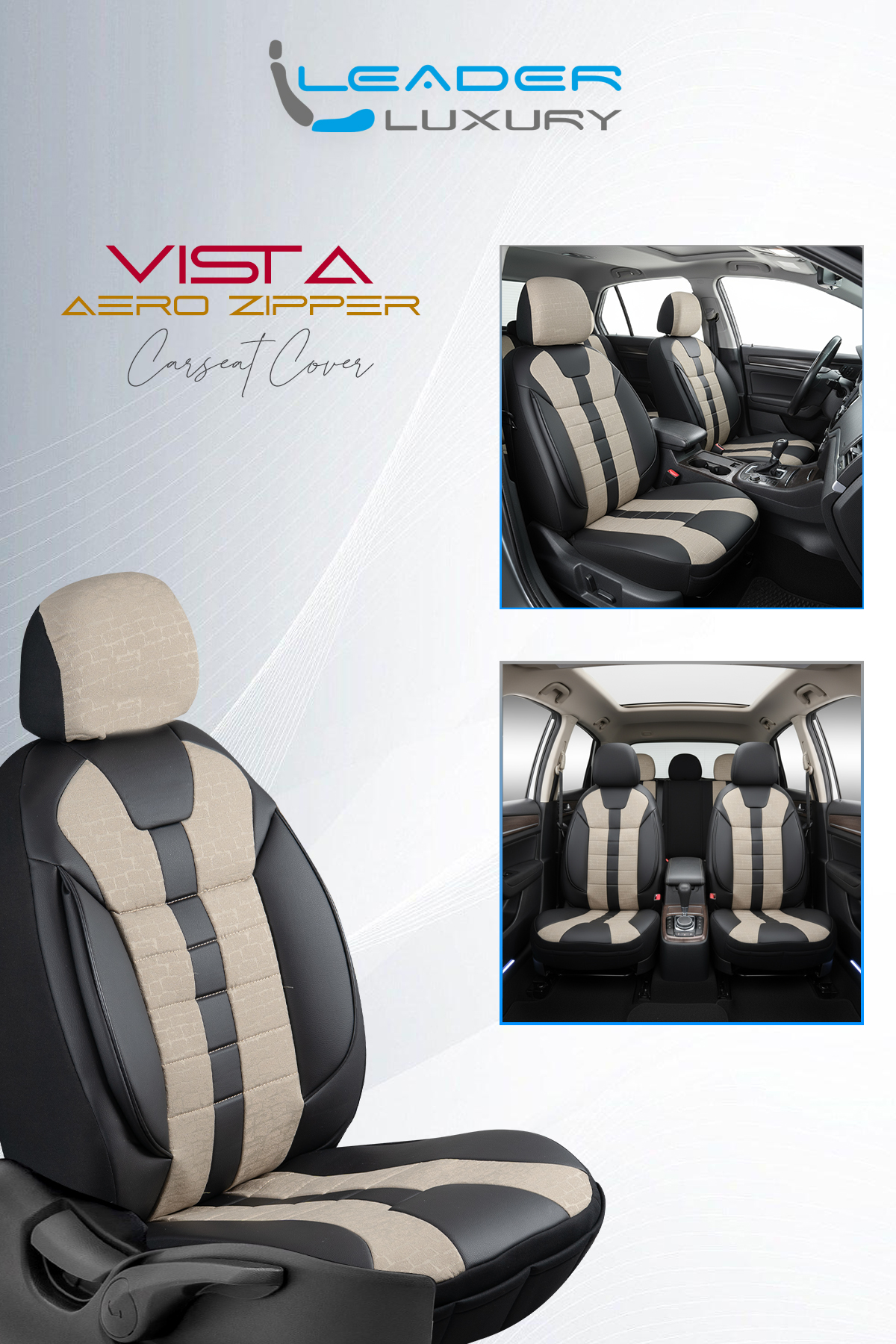 VİSTA OTO KILIFI STANDART JAKAR BEJ