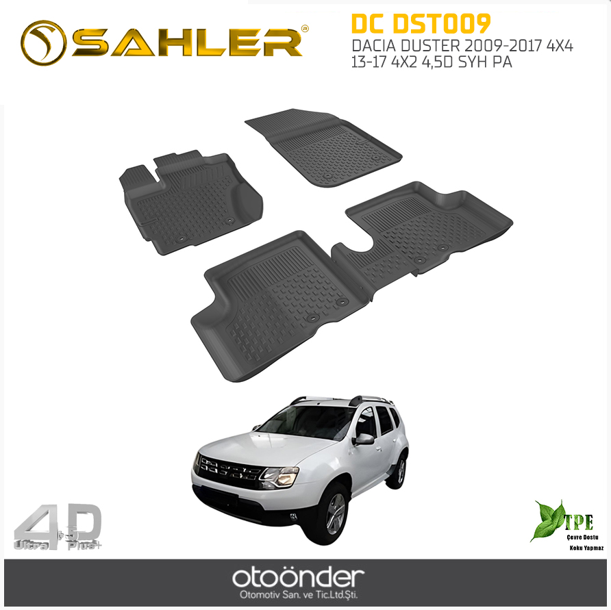 DACIA DUSTER 2009-2017 4X4 - 13-17 4X2 4,5D SYH PA