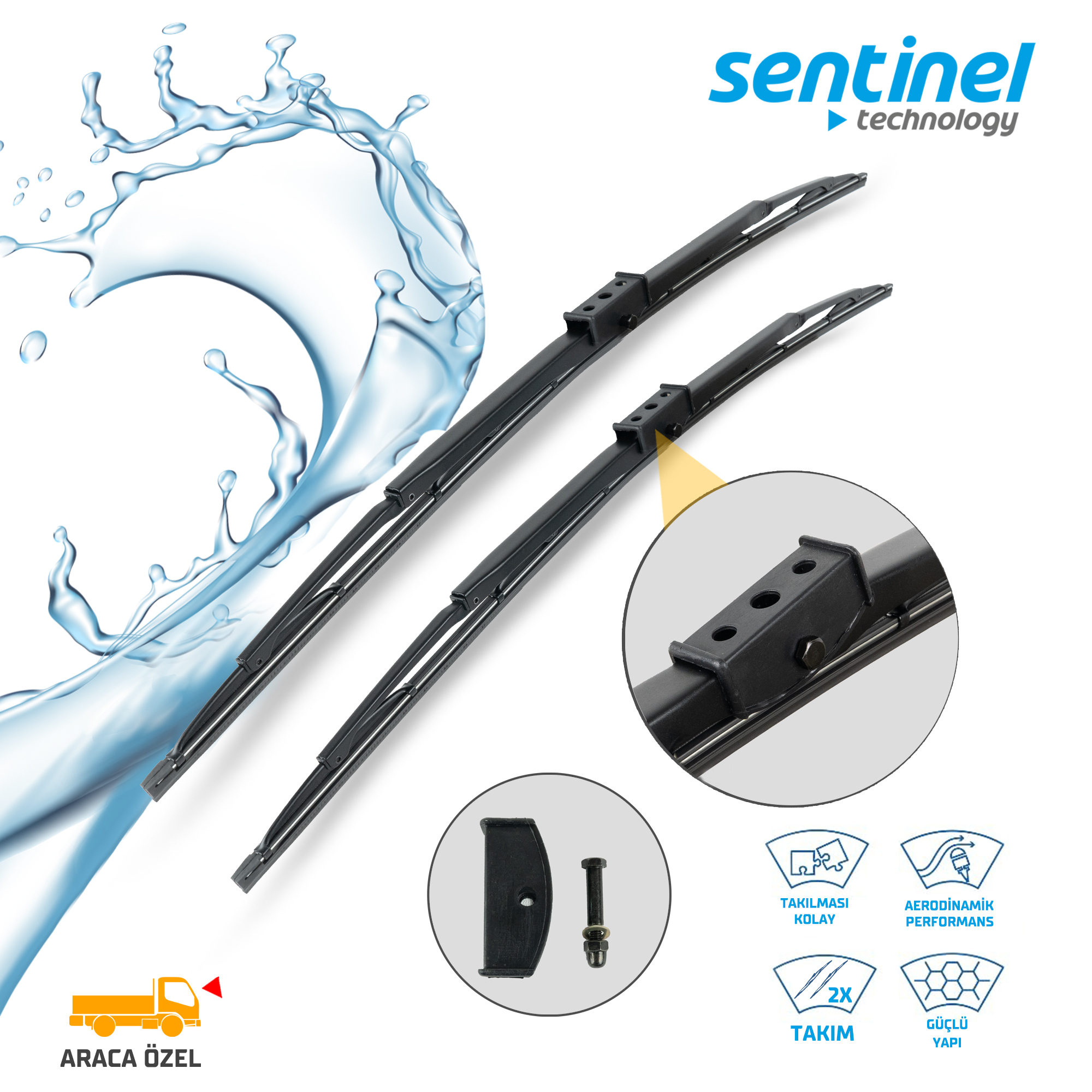 SİLECEK SÜPÜRGESİ FORD CARGO  TAKIM 680mm+680mm