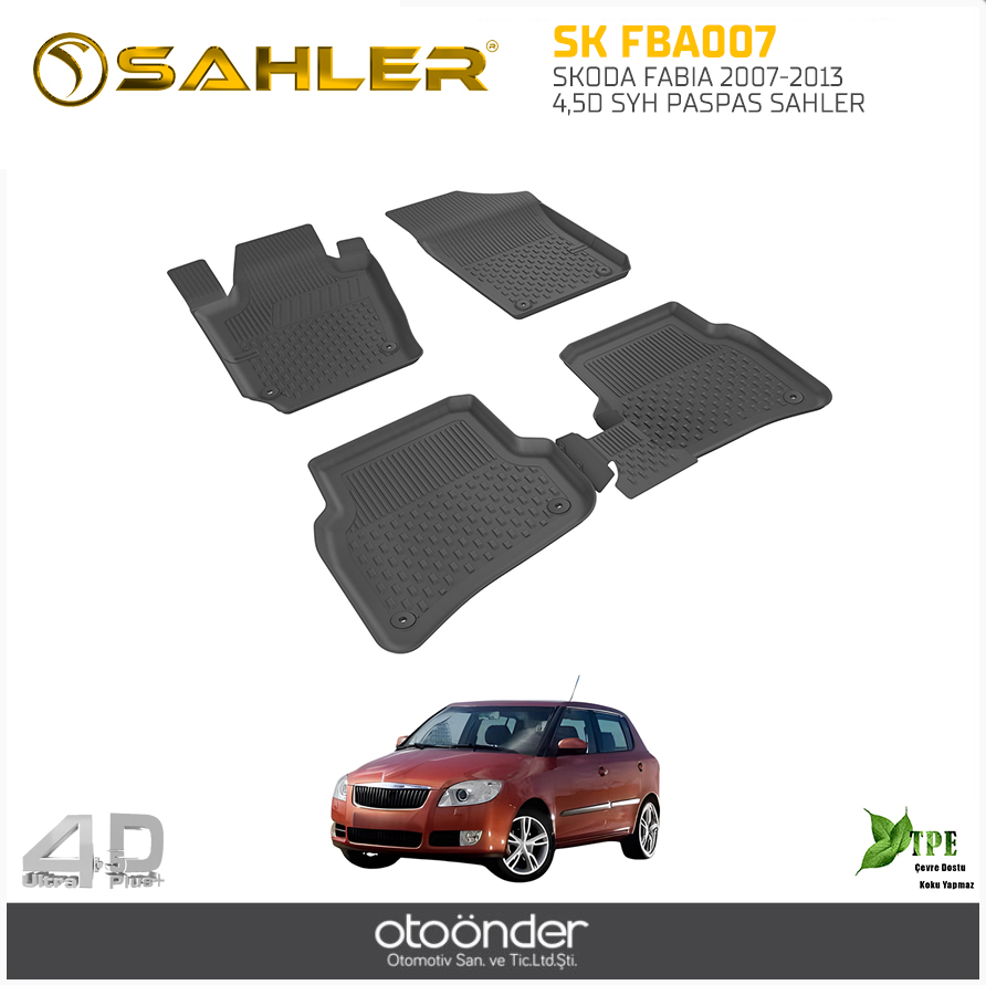 SKODA FABIA 2007-2013 4,5D SYH PASPAS SAHLER