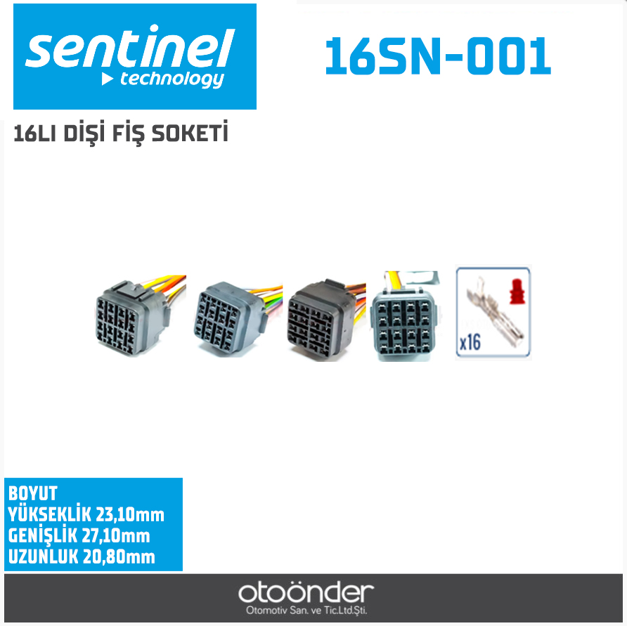 OTO ELEKTRİK TESİSAT SOKETİ[DİŞİ][DEMONTE]. [ÜNİVERSAL]