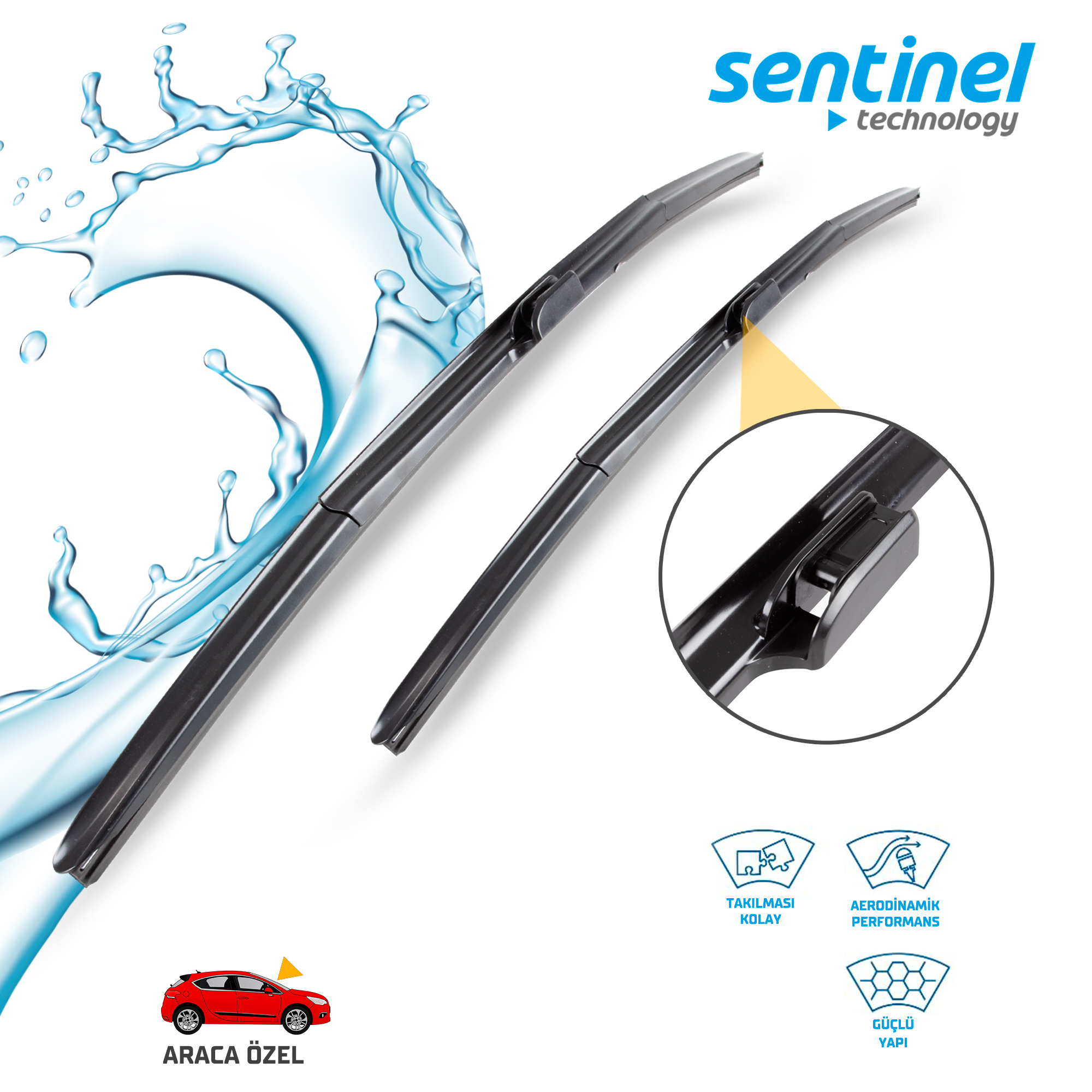 SÜPÜRGE TK ÖN NISSAN QASHQAI 2014>, X-TRAIL 2014>RENAULT KADJAR 2015>, HONDA CRV 2006>,, 26"+17"