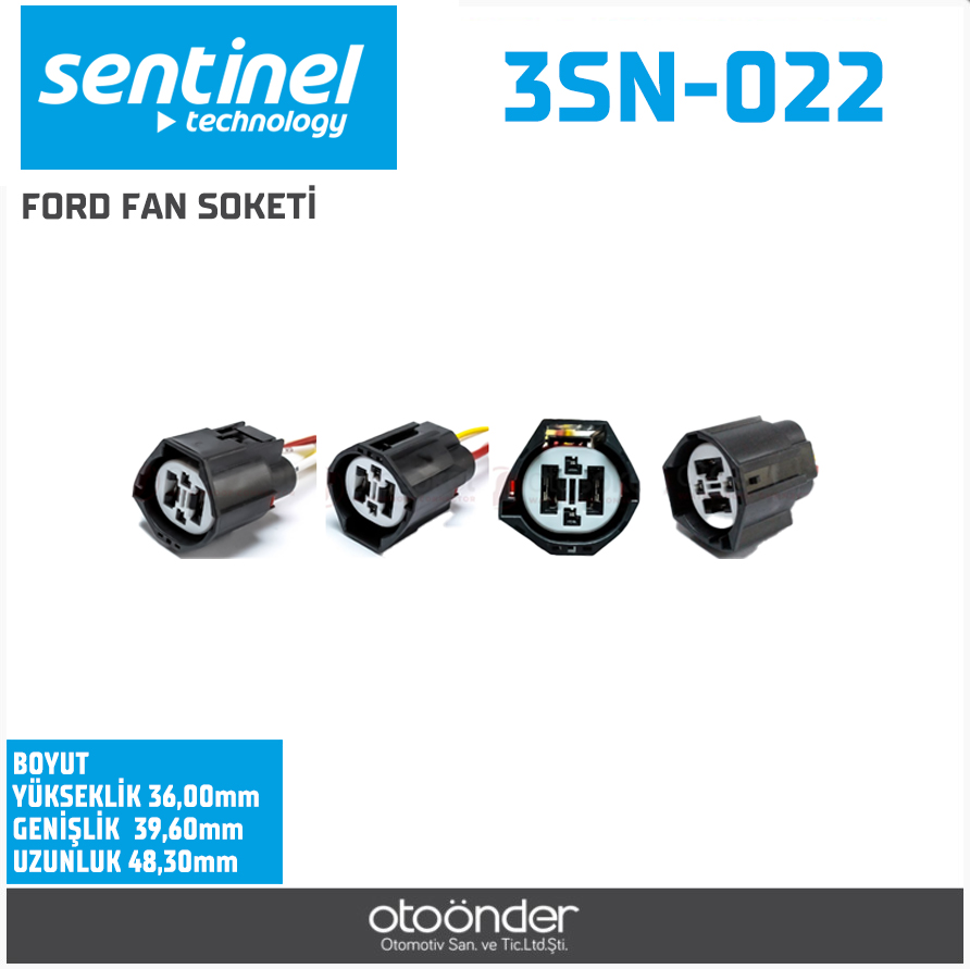 RADYATÖR FAN SOKETİ[FORD / LAND ROVER / VOLVO]