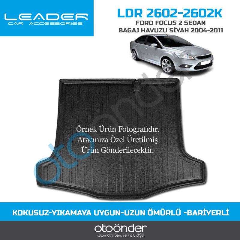 FORD FOCUS 2 SEDAN BAGAJ HAVUZU SİYAH 2004-2011